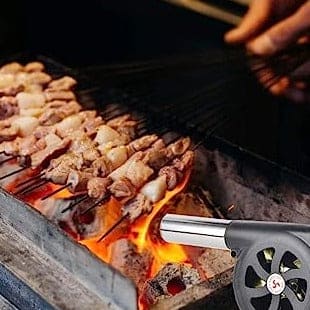 Manual BBQ Blower, Barbecue Hair Dryer, BBQ Grill Fire Starter, Portable Household Hand Blower, Flame Exciter for BBQ Picnic Outdoor Camping Hiking Cooking Tool, Hand Crank BBQ Fan, Combustion Supporting Blower, Picnic Camping Stove Accessories Manual BBQ Blower, Barbecue Hair Dryer, BBQ Grill Fire Starter, Portable Household Hand Blower, Flame Exciter for BBQ Picnic Outdoor Camping Hiking Cooking Tool, Hand Crank BBQ Fan, Combustion Supporting Blower, Picnic Camping Stove Accessories